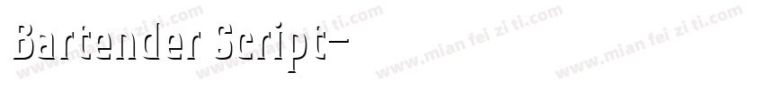 Bartender Script字体转换